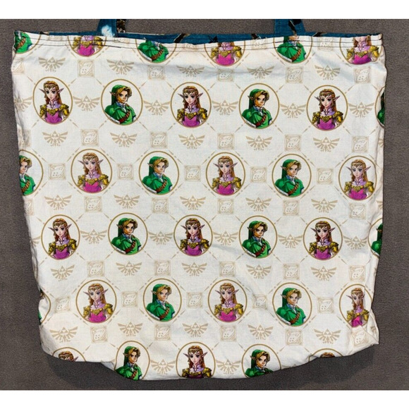 Nintendo The Legend of Zelda Link Handmade Reversible Tote Bag - Picture 1 of 16